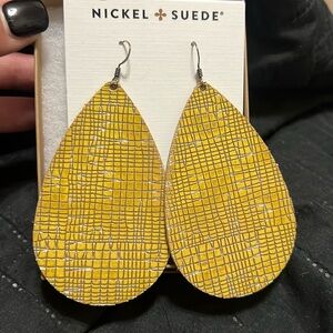 Nickel & Suede Earrings